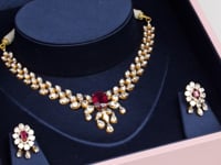 Vandana Polki And Diamond Necklace