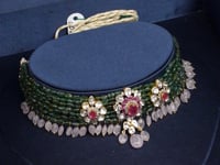 Jagruti Polki And Diamond Bead Choker