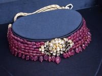 Aayat Polki And Diamond Bead Choker