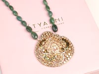 Kirti Polki And Diamond Bead Pendant