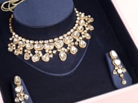 Sonali Bendre - Lorissa Polki And Diamond Long Earrings