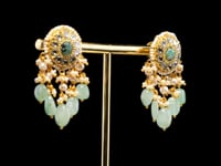 Vartika Necklace And Kaveri Tops Polki Set