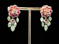 Kashish Polki And Diamond Long Earrings