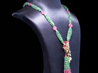 Laiba Polki And Diamond Bead Pendant