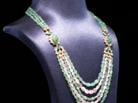 Leevina Polki And Diamond Bead Pendant