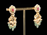 Anshula Polki Long Earrings