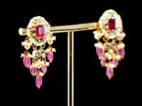 Sneha Polki Long Earrings