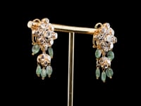 Tania Polki And Diamond Long Earrings