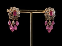 Shabana Polki And Diamond Long Earrings