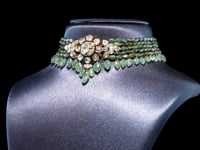 Sakina Polki And Diamond Bead Choker