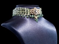 Tarana Polki And Diamond Bead Choker