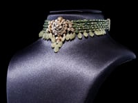 Umarah Polki And Diamond Bead Choker