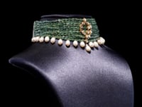 Rubina Polki And Diamond Bead Choker