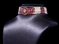 Ruhi Polki And Diamond Bead Choker