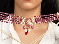 Arunidhi Polki And Diamond Bead Choker