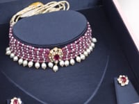 Janki Polki And Diamond Bead Choker