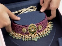 Varsha Polki Bead Choker