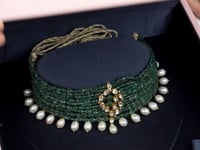 Rubina Polki And Diamond Bead Choker