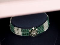 Nadiya Polki And Diamond Bead Choker