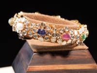 Kartiki Polki And Diamond Bangle