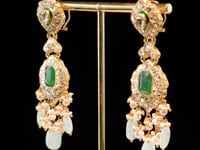 Azima Polki Long Earrings