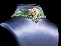 Venya Polki And Diamond Bead Choker