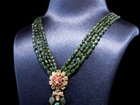 Pushiya Polki And Diamond Bead Pendant