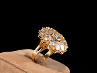 Sangeetha Polki And Diamond Ring