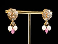 Kritika Polki And Diamond Long Earrings