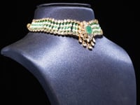 Sanskriti Polki And Diamond Bead Choker