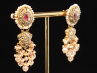 Nitya Polki Long Earrings