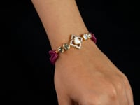 Sonya Polki And Diamond Loose Bracelet