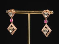 Mehek Polki And Diamond Long Earrings