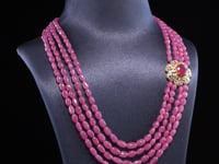 Rupa Polki And Diamond Bead Pendant