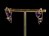 Samidha Pendant And Midha Tops Polki And Diamond Set