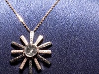 Tarana Polki And Diamond Pendant