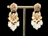 Sanjana Polki Long Earrings