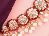 Manali Polki And Diamond Necklace