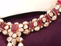 Prachi Polki And Diamond Necklace