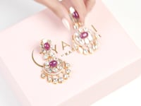 Reema Polki And Diamond Long Earrings