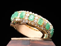 Ursula Polki And Diamond Bangle