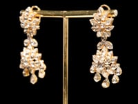 Vini Polki And Diamond Long Earrings