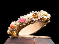 Somiya Polki And Diamond Bangle