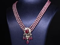 Amara Polki And Diamond Bead Pendents
