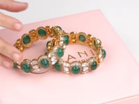 Inanya Polki And Diamond Bangle