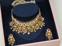 Ojasvi Polki Long Earrings