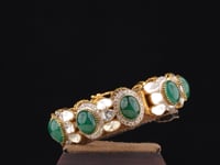 Inanya Polki And Diamond Bangle