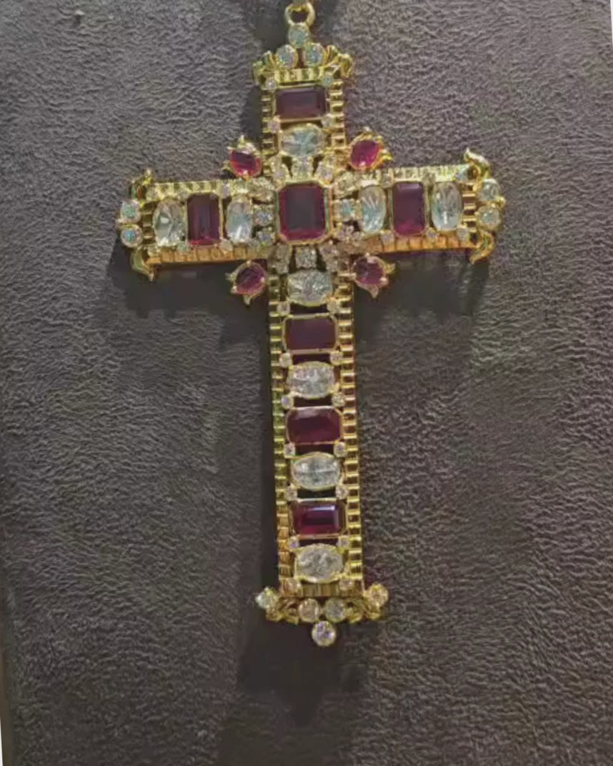 Karan Johar - Cross Ruby Diamond Pendant
