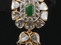 Eliza Polki  And Diamond Long Earrings