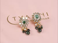 Eliza Polki  And Diamond Long Earrings